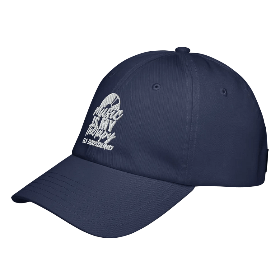 Stylish Under Armour® Dad Hat "Music Is My Therapy" Dad Cap in Navy Blue by DJ GodSOUND! product image (2)