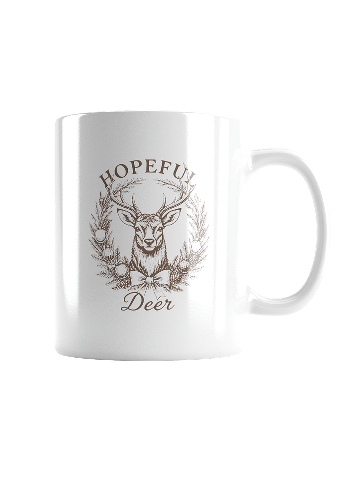 Hopeful Deer Vintage Christmas Mug product image (2)