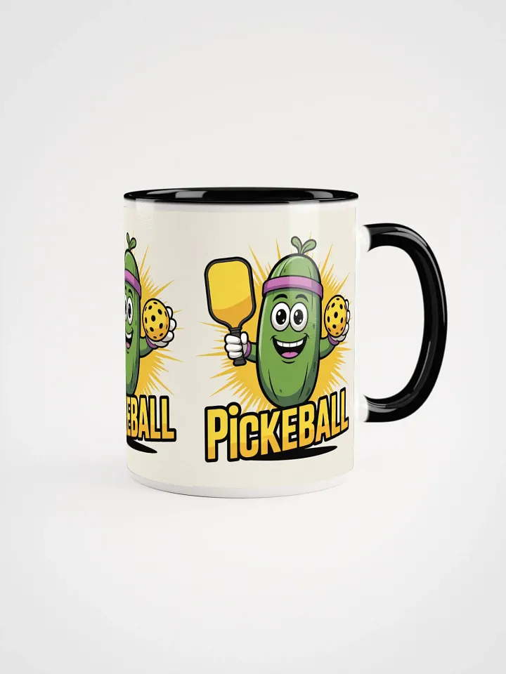 Pickleball Pickle Mug – 11oz Two-Tone Black Accent product image (2)