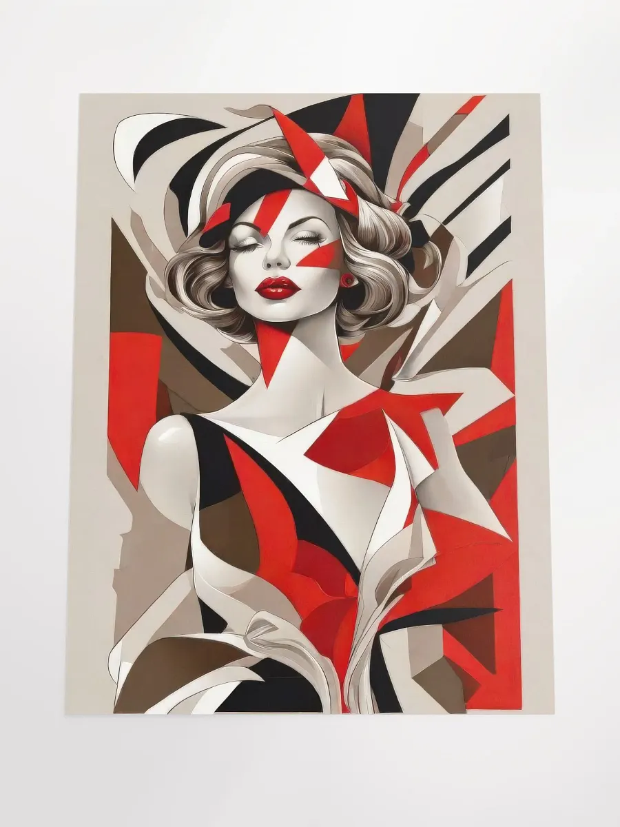 Red Woman - Poster - Medium Size 18x24 Inches product image (4)