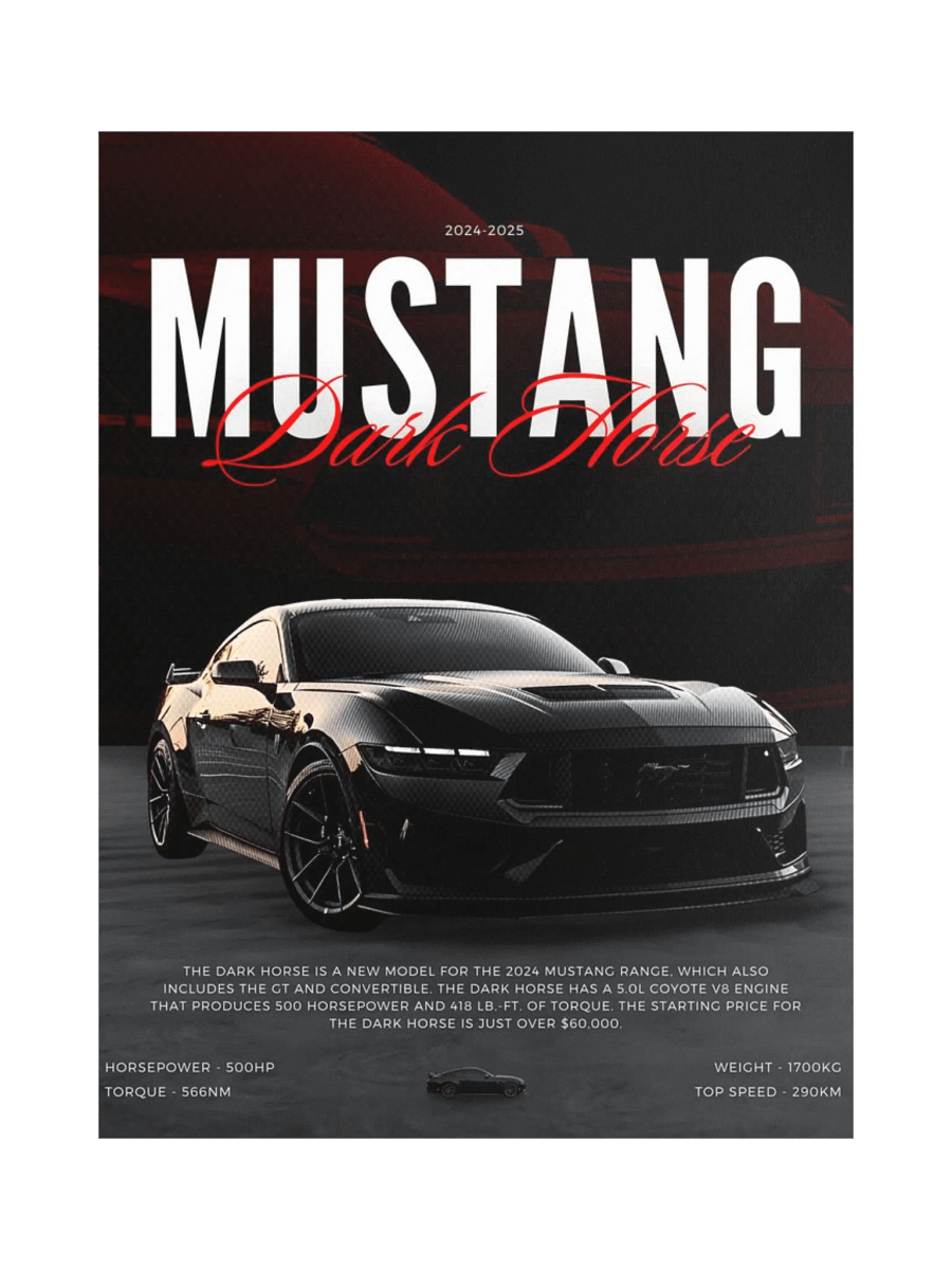 MUSTANG DARK HORSE product image (1)