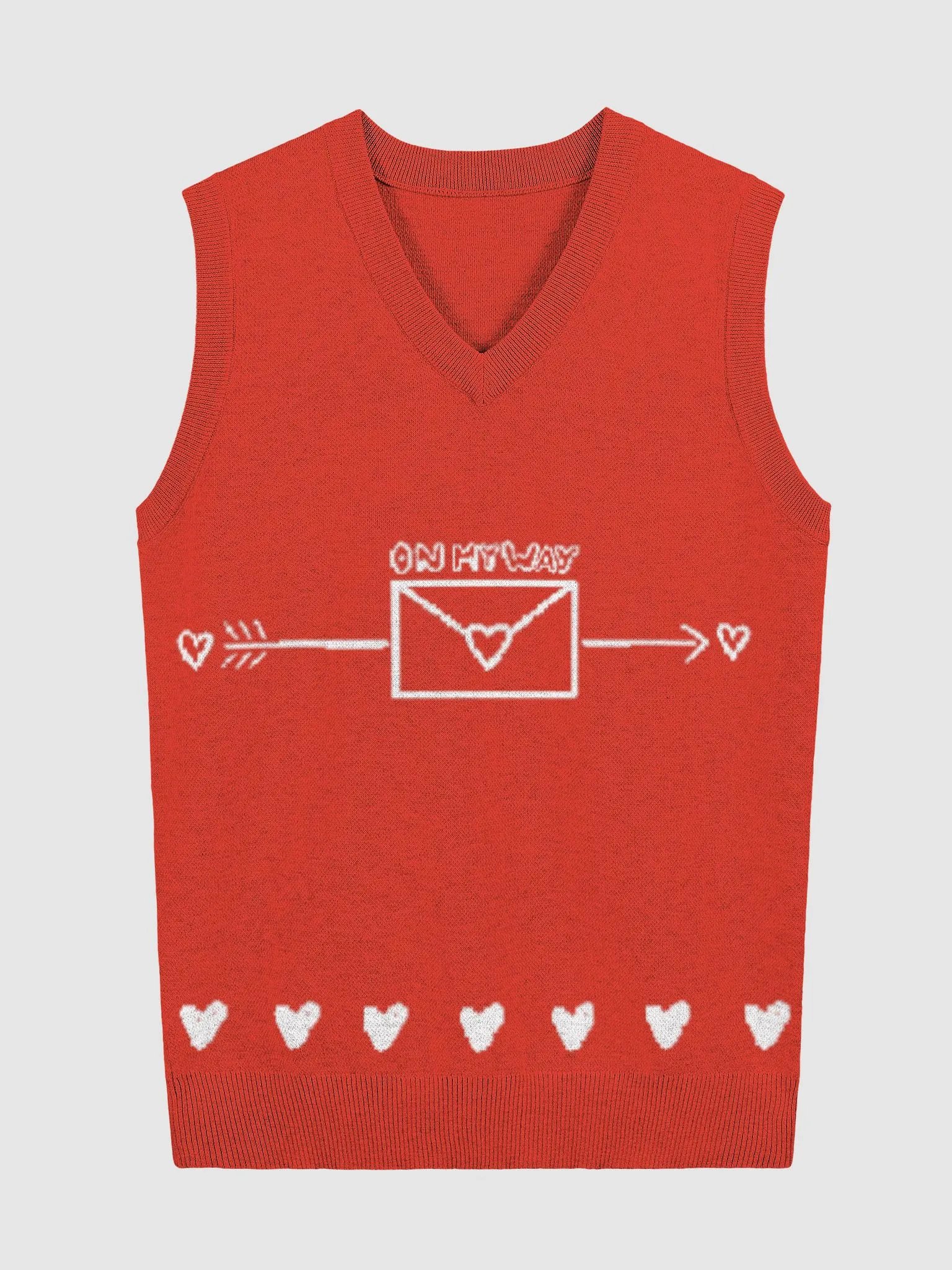 Red Letters On My Way Vest product image (5)