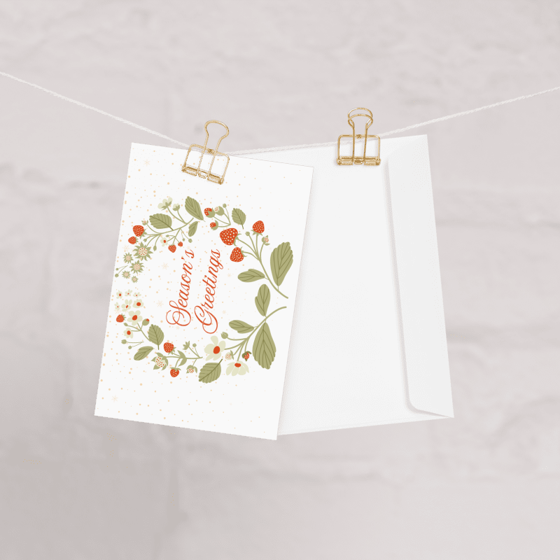 Season’s Greetings Winter Holiday Greeting Card product image (4)