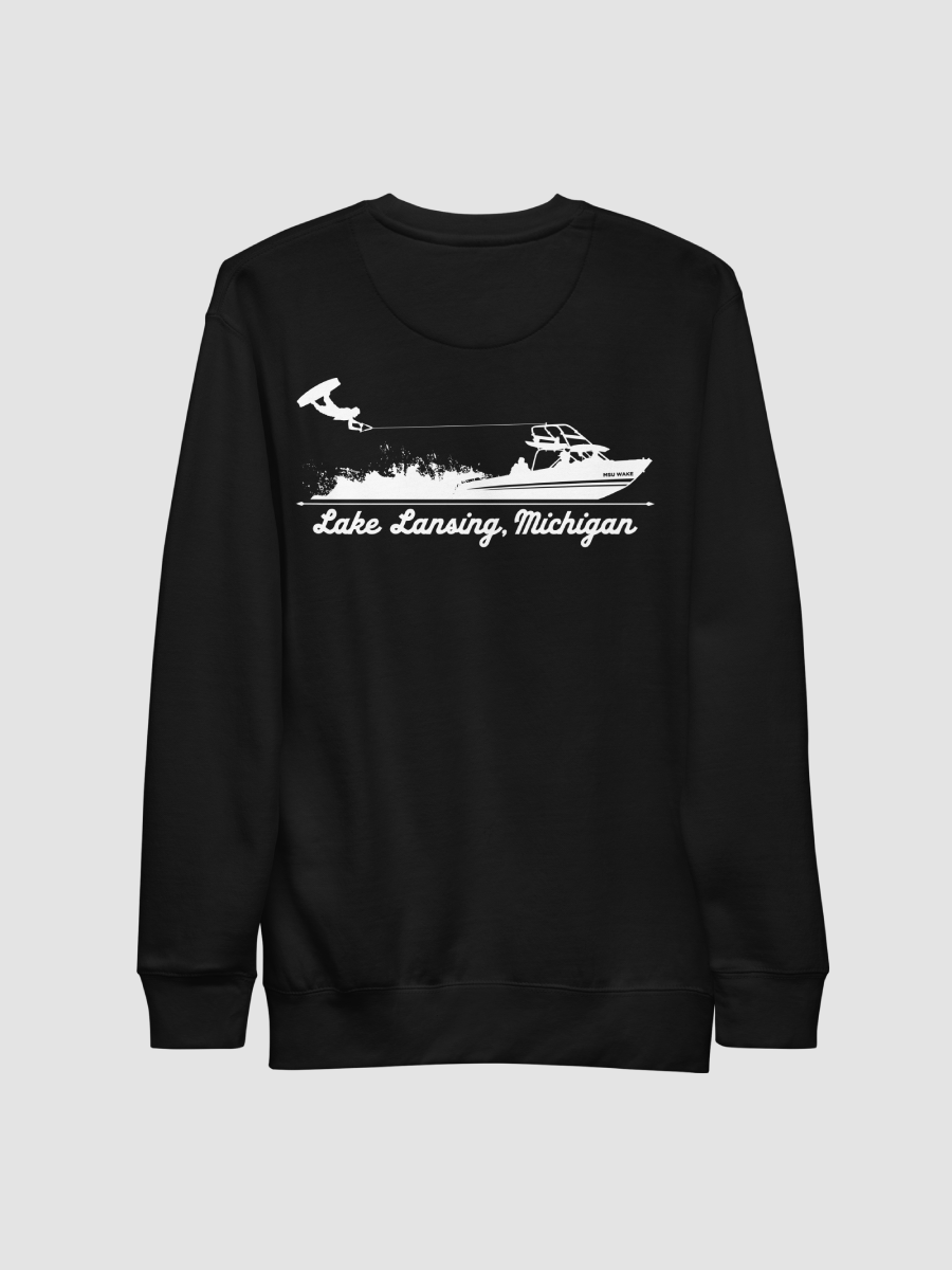 MSU Wake Lake Lansing Crewneck (Dark) product image (2)