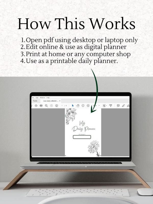 PLR Daily Planner Canva Editable product image (3)