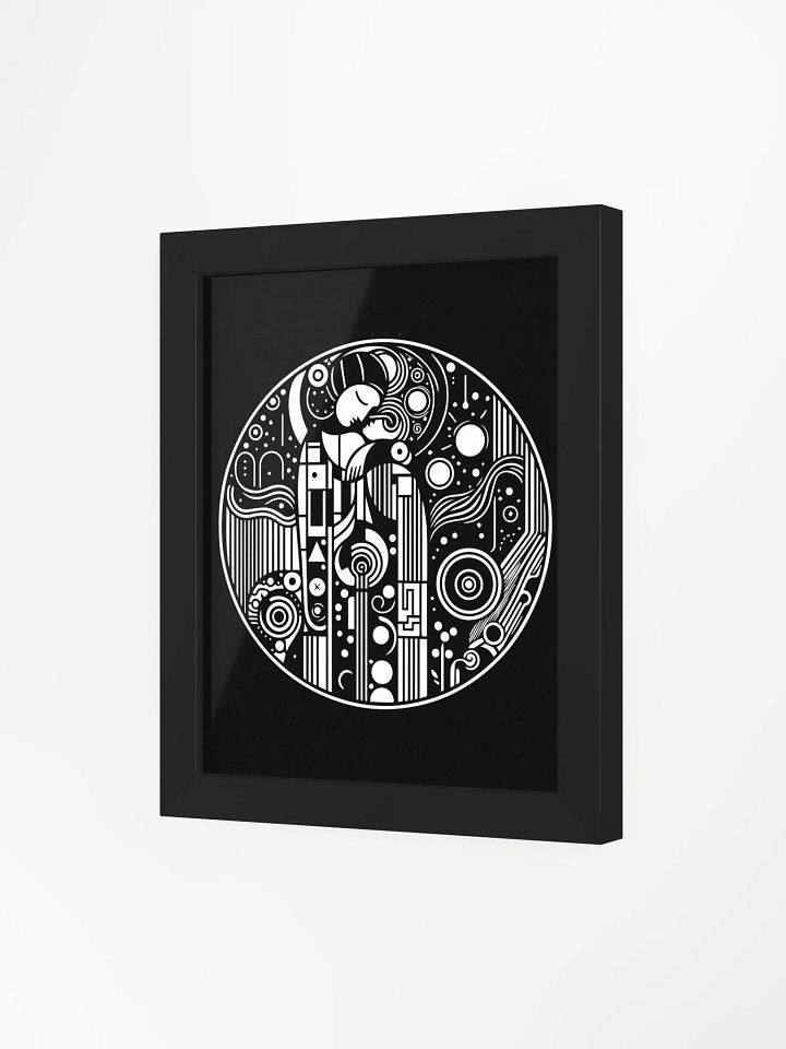 The Lovers Black White Surrealism Drawing Framed Matte Poster product image (7)