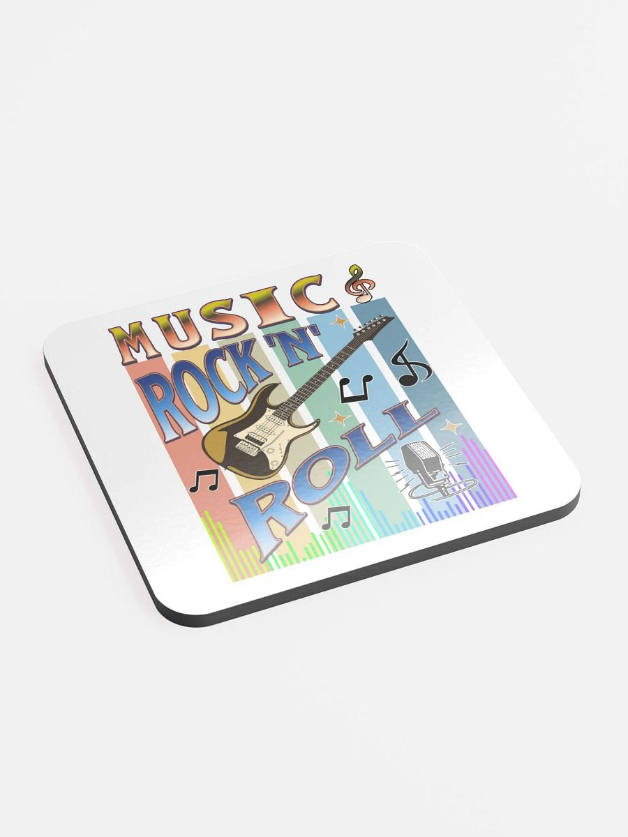 Music Rock N Roll Guitar Cork Coaster Set product image (4)