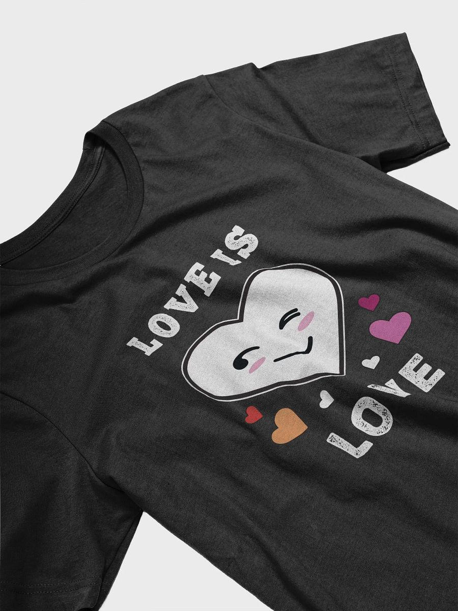 Heart Face Love Is Love LGBTQ Lesbian Pride T-Shirt product image (3)