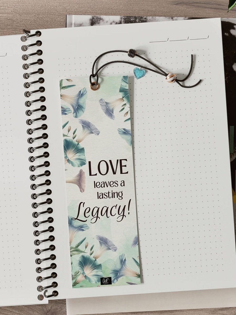 FREE Morning Glory Bookmark Printable, Inspirational Sayings With September's Birth Month Flower product image (2)