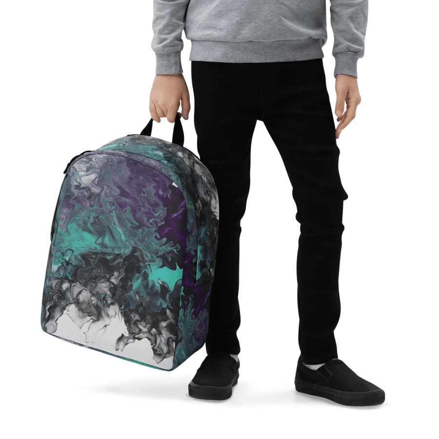 Acrylic Pour Printed Backpack- Original FCCA Design product image (7)