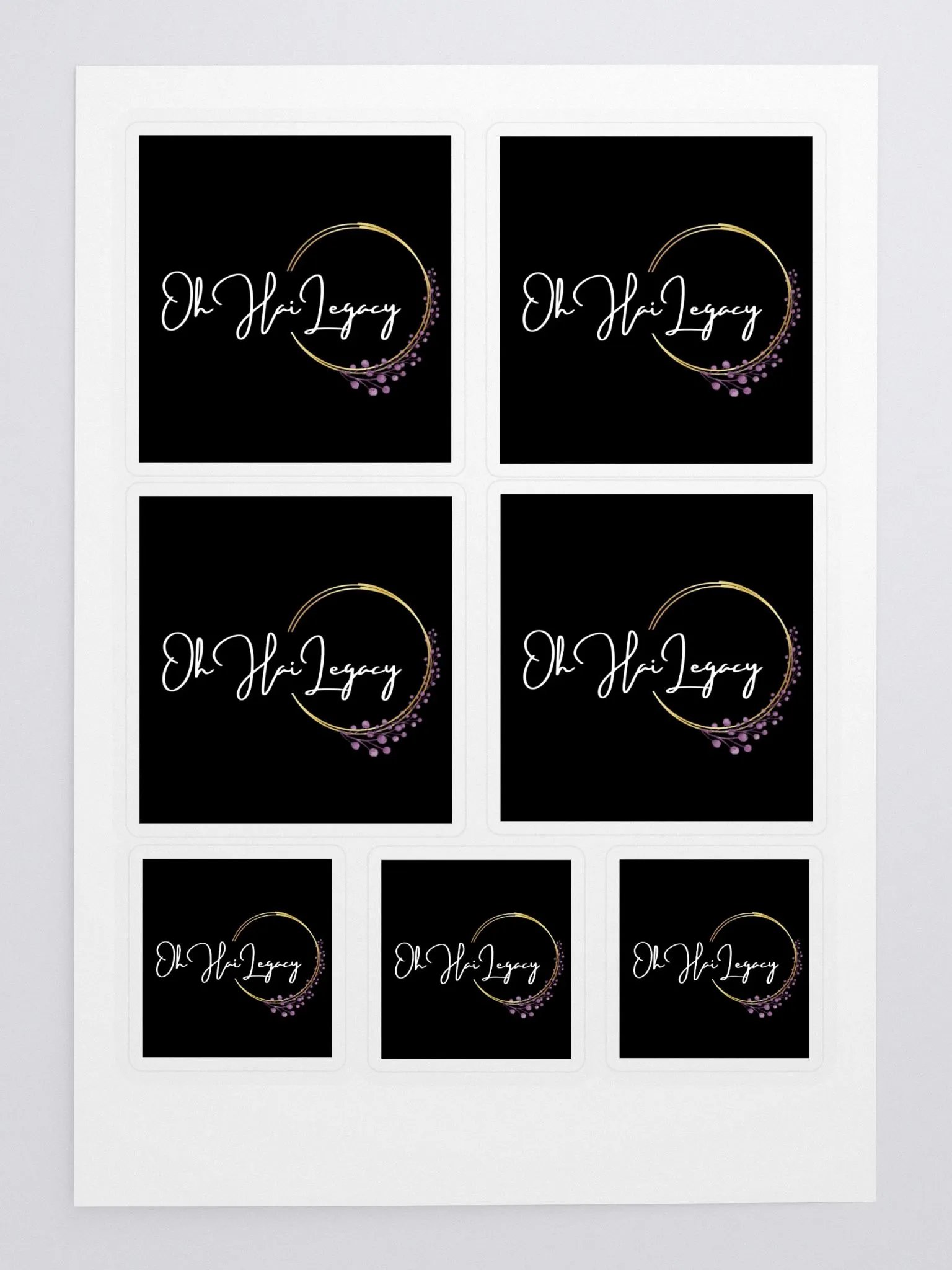 OhHaiLegacy Logo Sticker Sheet product image (3)