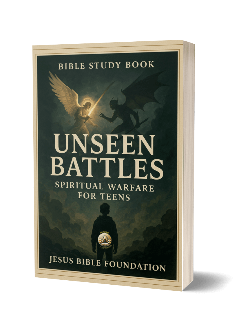 Bible study book Unseen Battles: Spiritual Warfare for Teens product image (1)