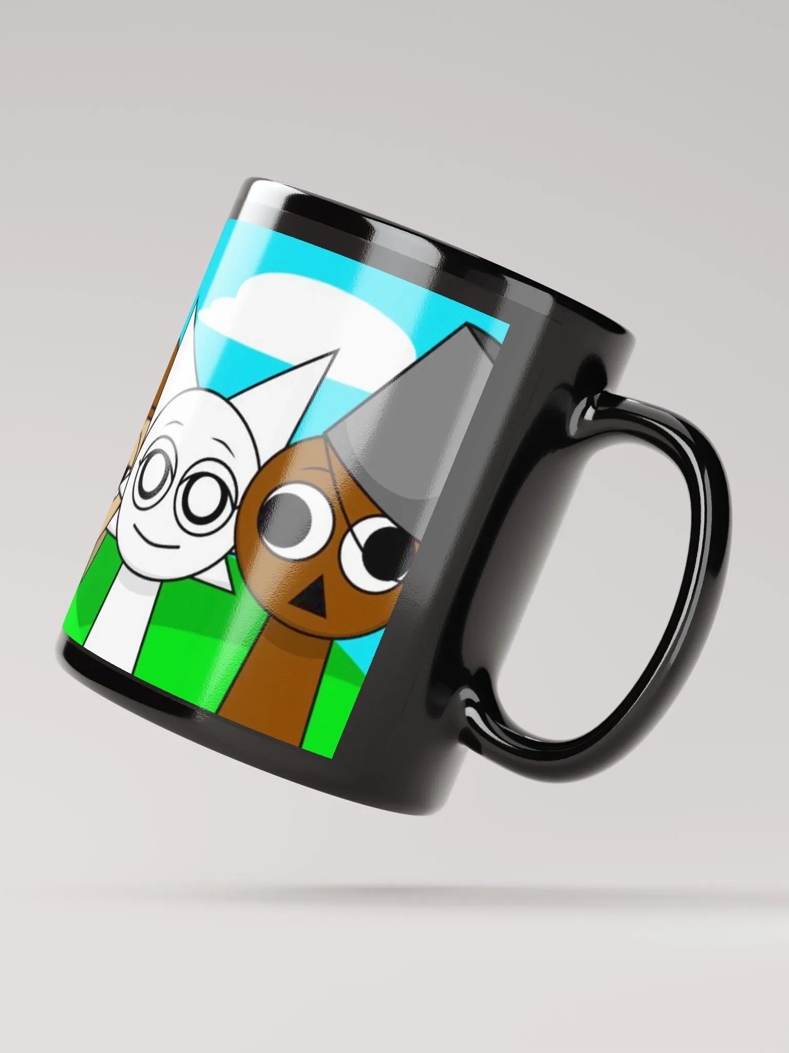 Black Glossy Mug Sprunki series product image (8)