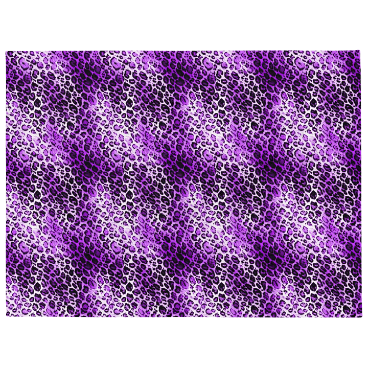 Purple Leopard Patetrn Blanket product image (1)