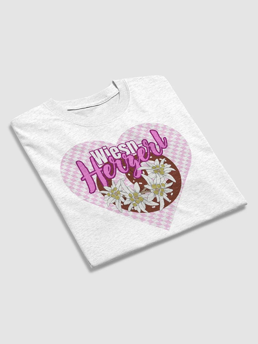 Wiesn-Herzerl Rund-Ausschnitt T-Shirt Oktoberfest - Rosa product image (3)