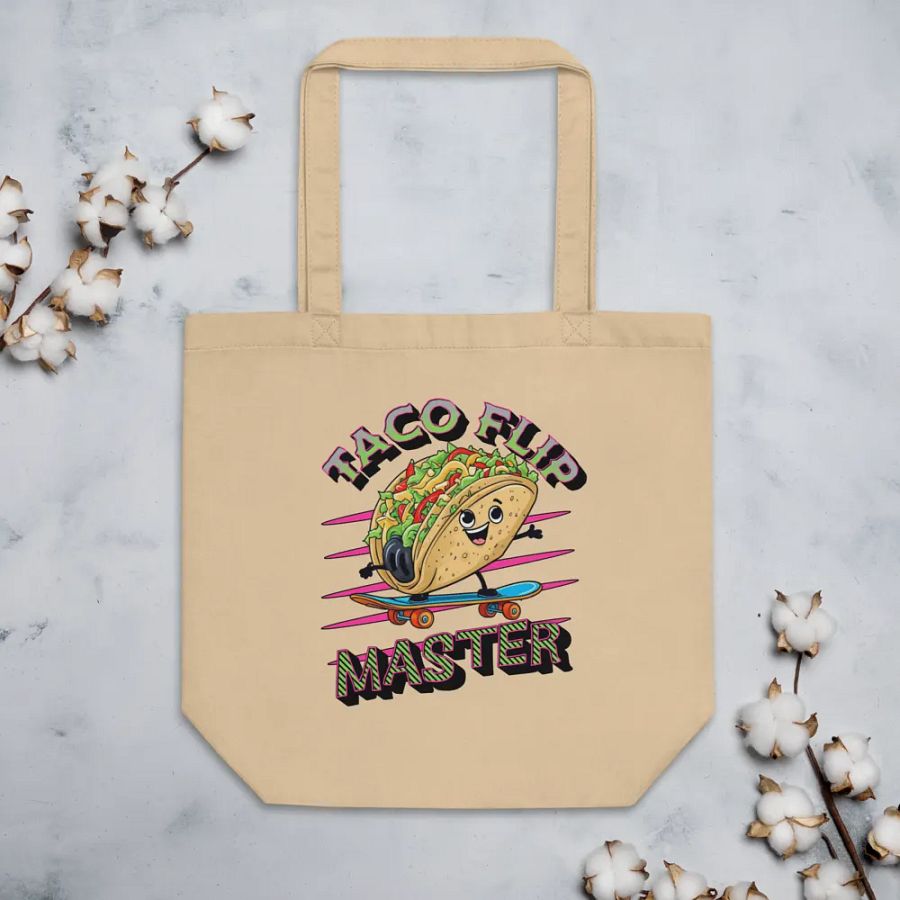 Taco Flip Master Eco Tote Bag product image (3)