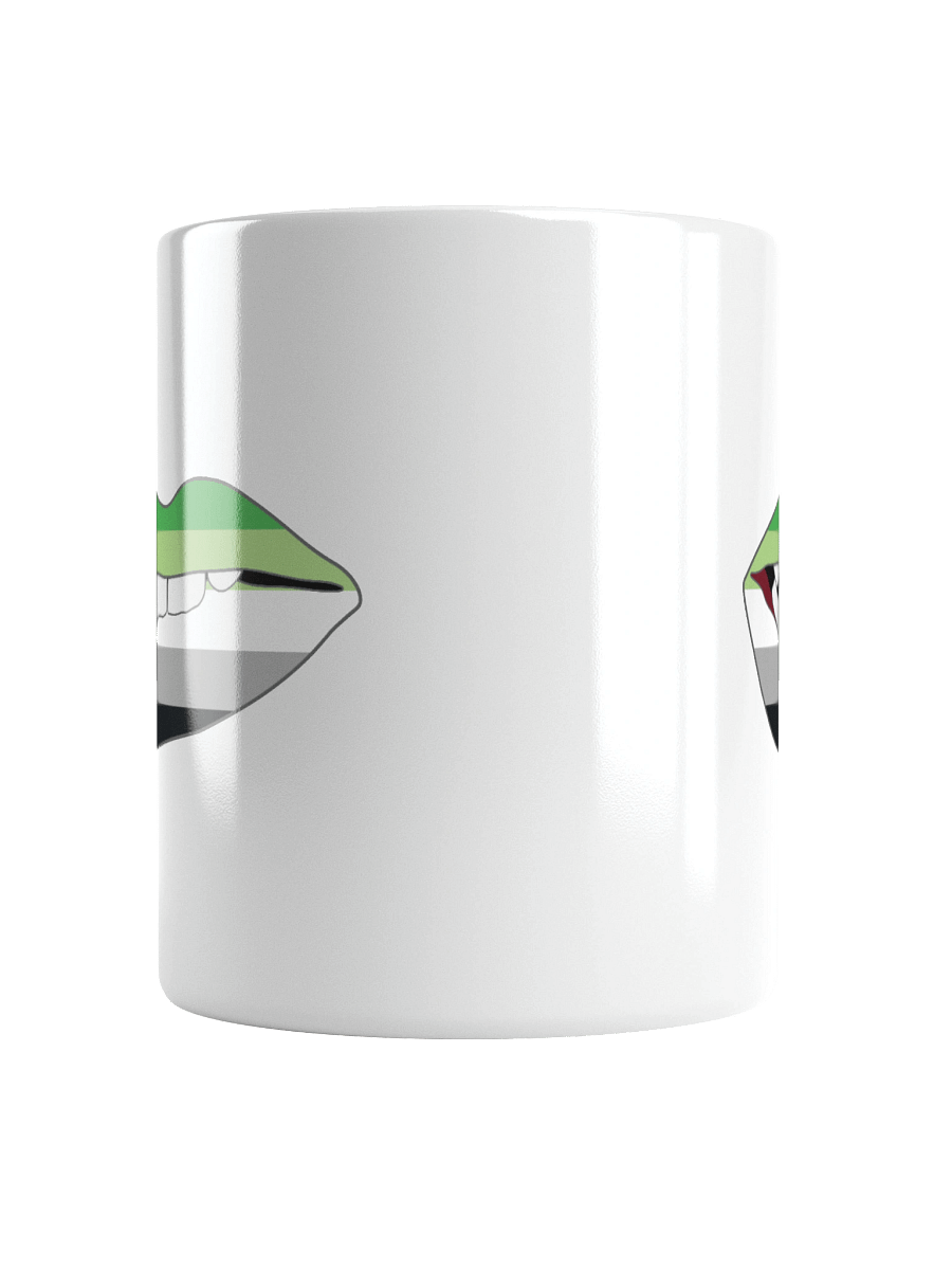 Aromantic Pride Flag Biting Lips Mug product image (5)