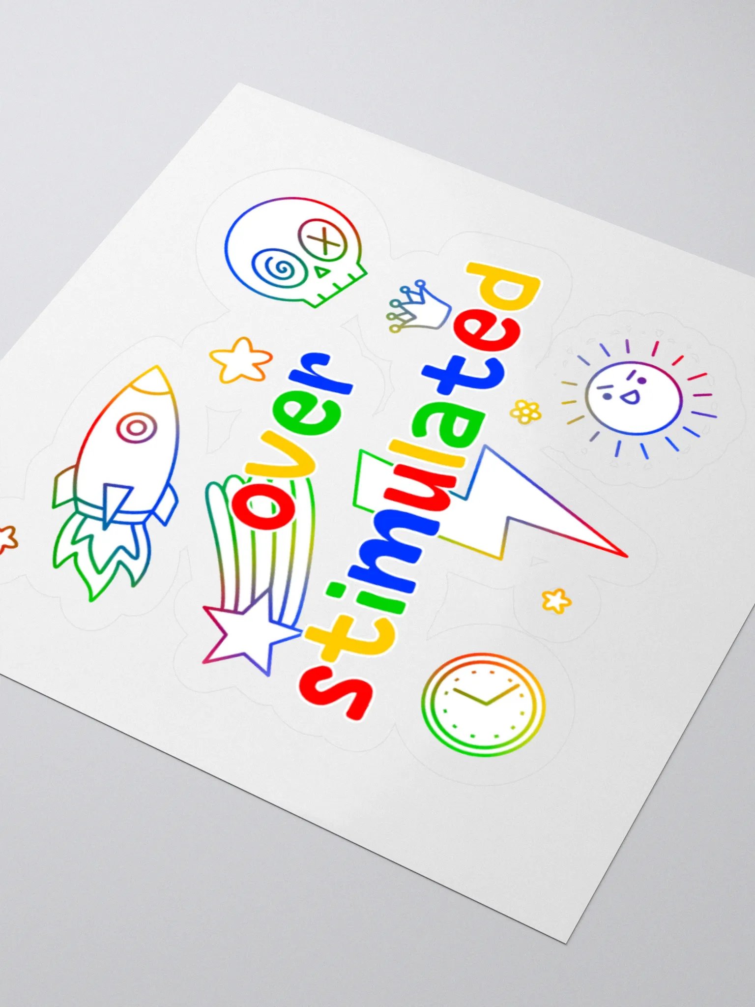 Over Stimulated Sticker product image (3)