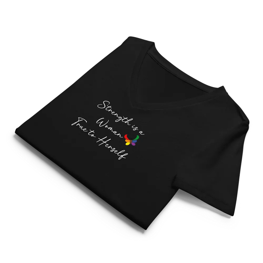 Strength Is - Women's V-Neck T (bk) product image (9)