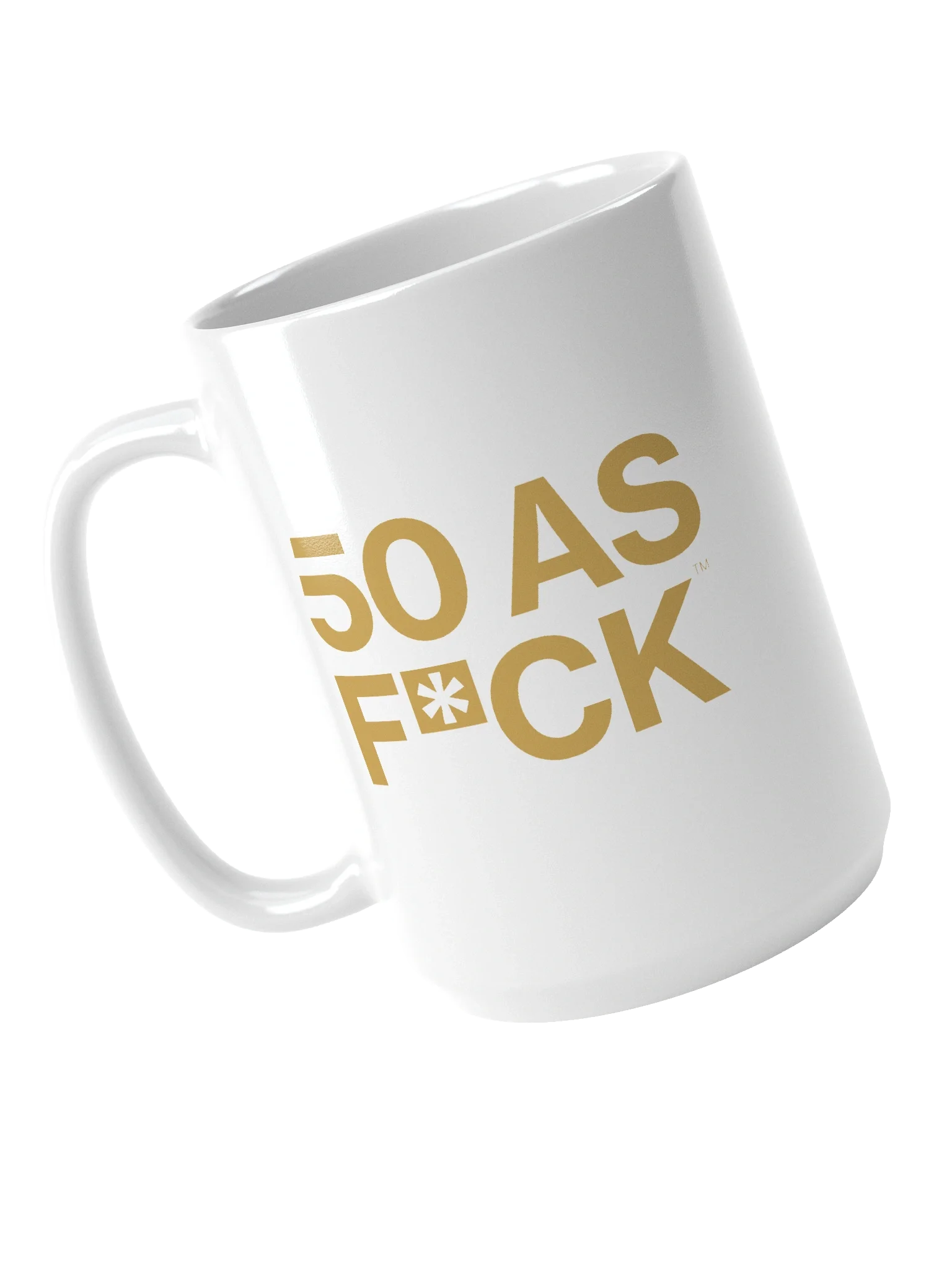 50 as FCK™ - White Glossy Mug product image (4)
