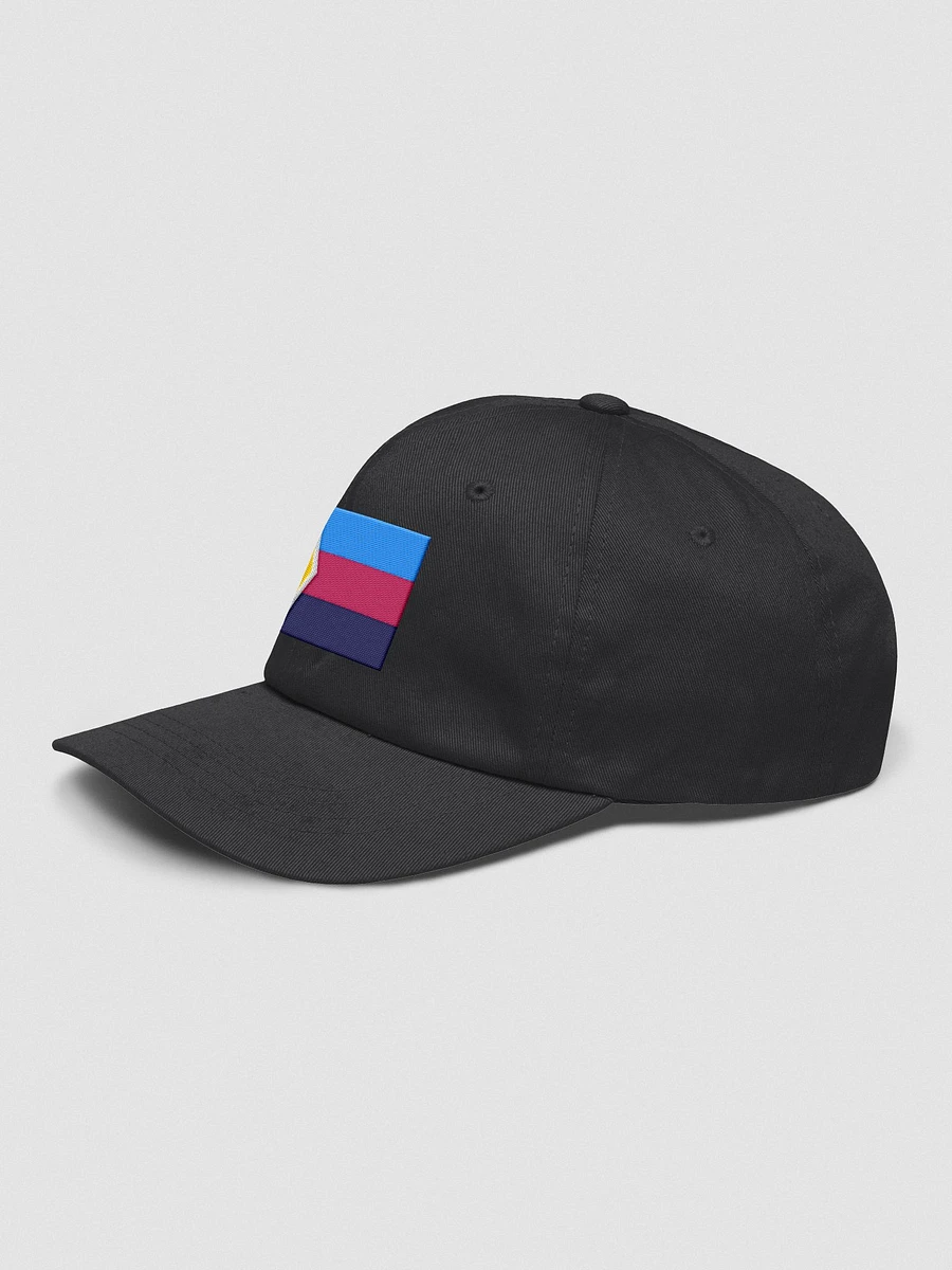 Tricolor Polyamory Pride Flag (Symmetrical) - Embroidered Hat product image (3)