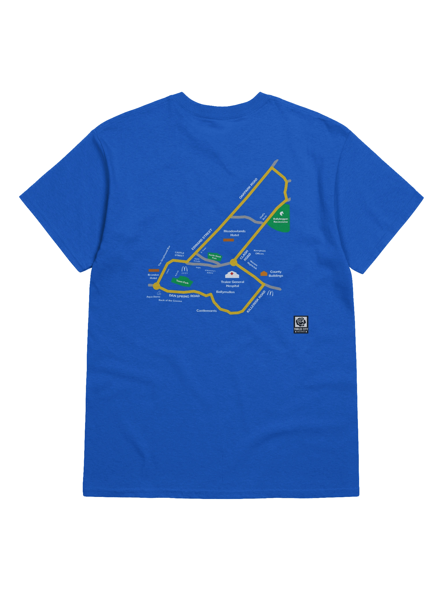 E-Train | Tralee City on the Map Front & Back Double Graphic Tee product image (6)