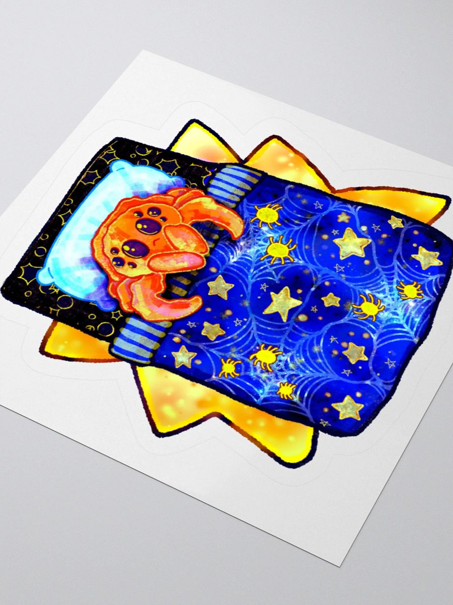 Sleepy Spider Sticker product image (8)