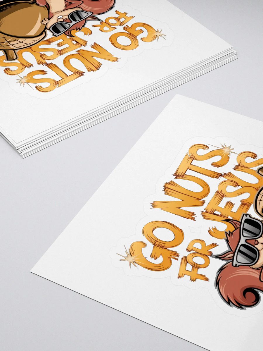 Go nuts for Jesus Cut Stickers product image (4)
