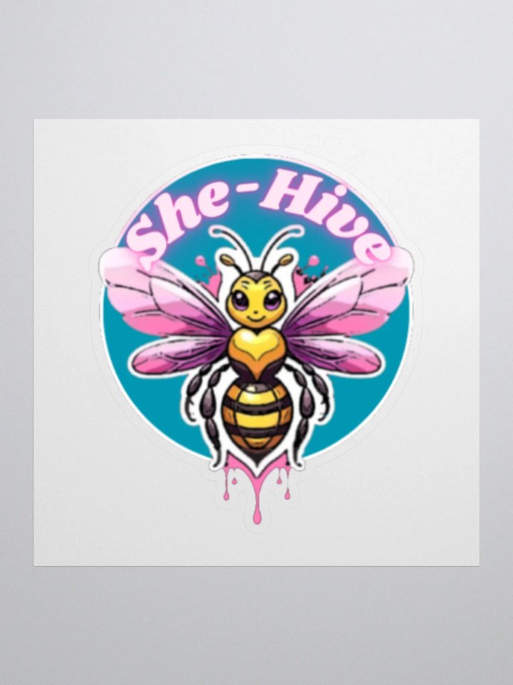She-Hive Bee Kiss Cut Stickers product image (1)