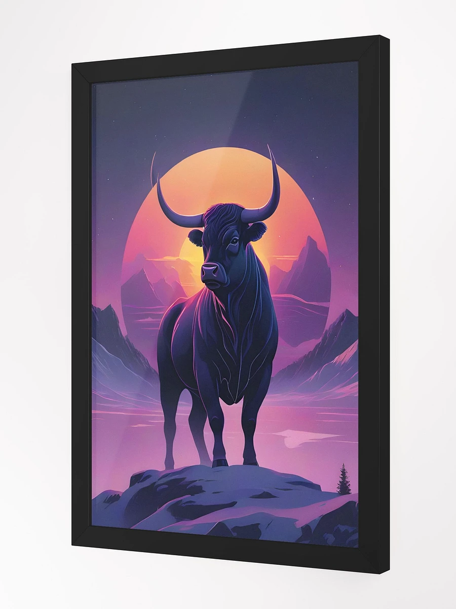 Neon Bull Framed Poster product image (3)