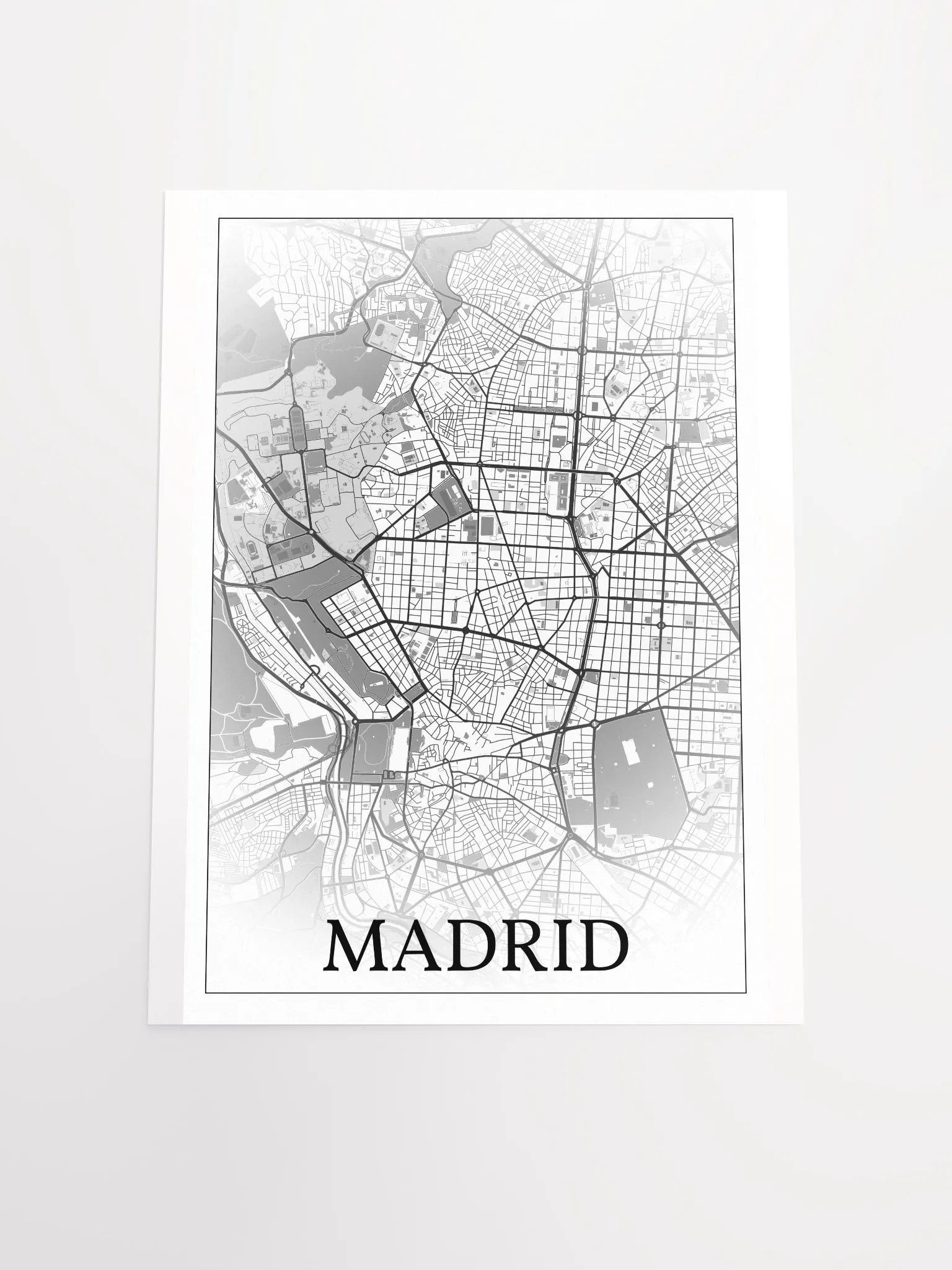 Madrid, Spain, city map print product image (19)