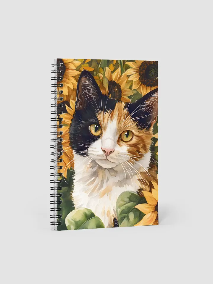 Sunflower Calico Cat Notebook product image (1)