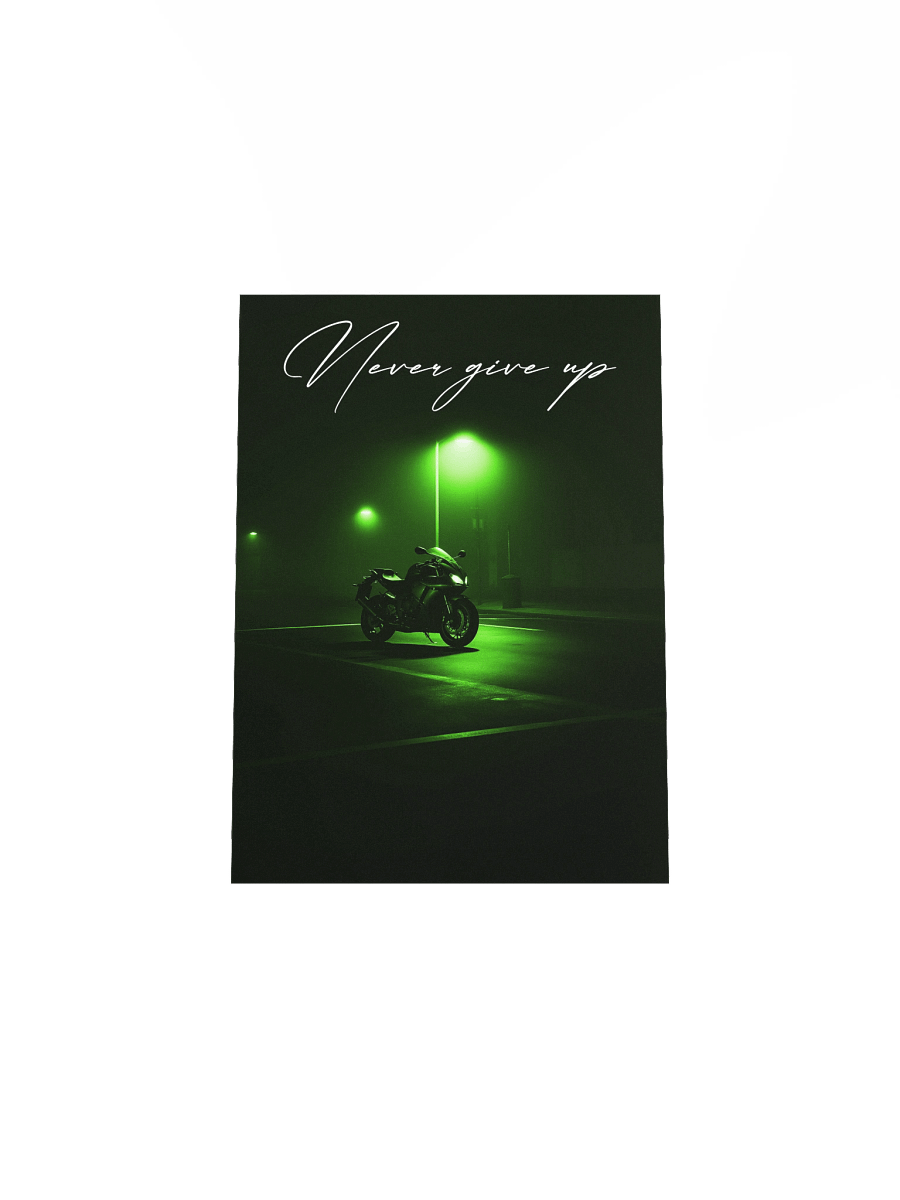 "Never Give Up" Handwritten Matte Poster product image (23)