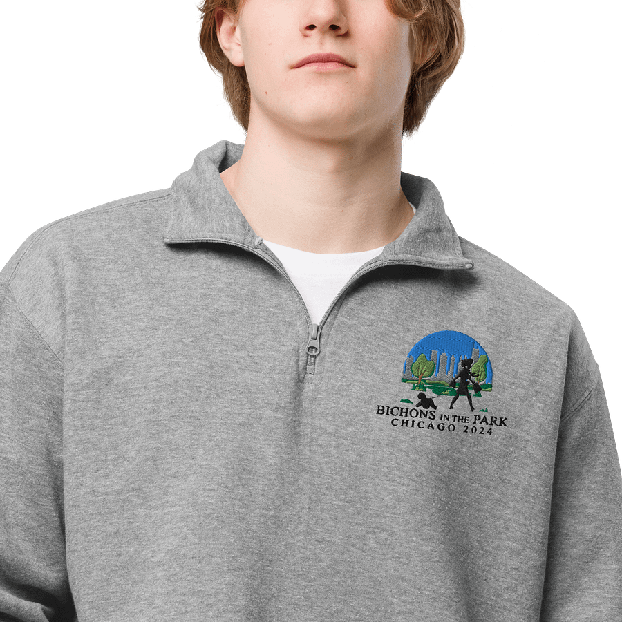 2024 National Specialty Embroidered 1/4 Zip Cotton Heritage Unisex Fleece Pullover product image (5)