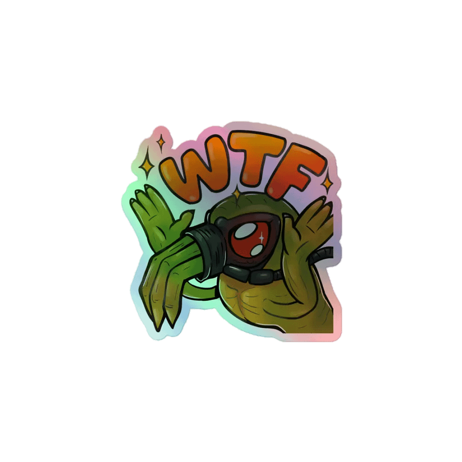 WTF - Sticker Olografico product image (1)