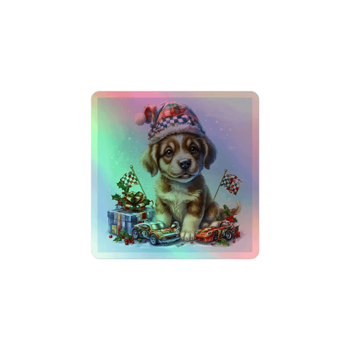 Santa Paws Holographic Sticker Set product image (1)
