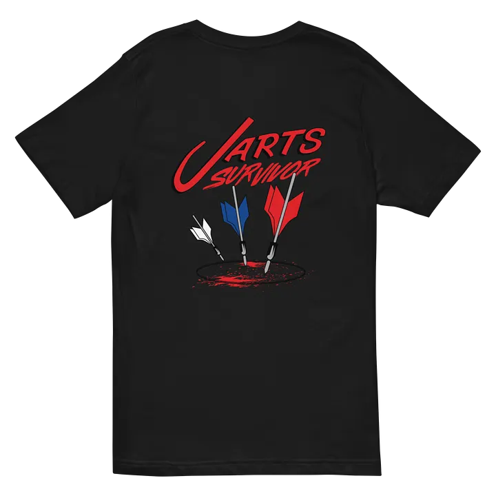 Jarts Survivor Black V-Neck T-Shirt product image (1)