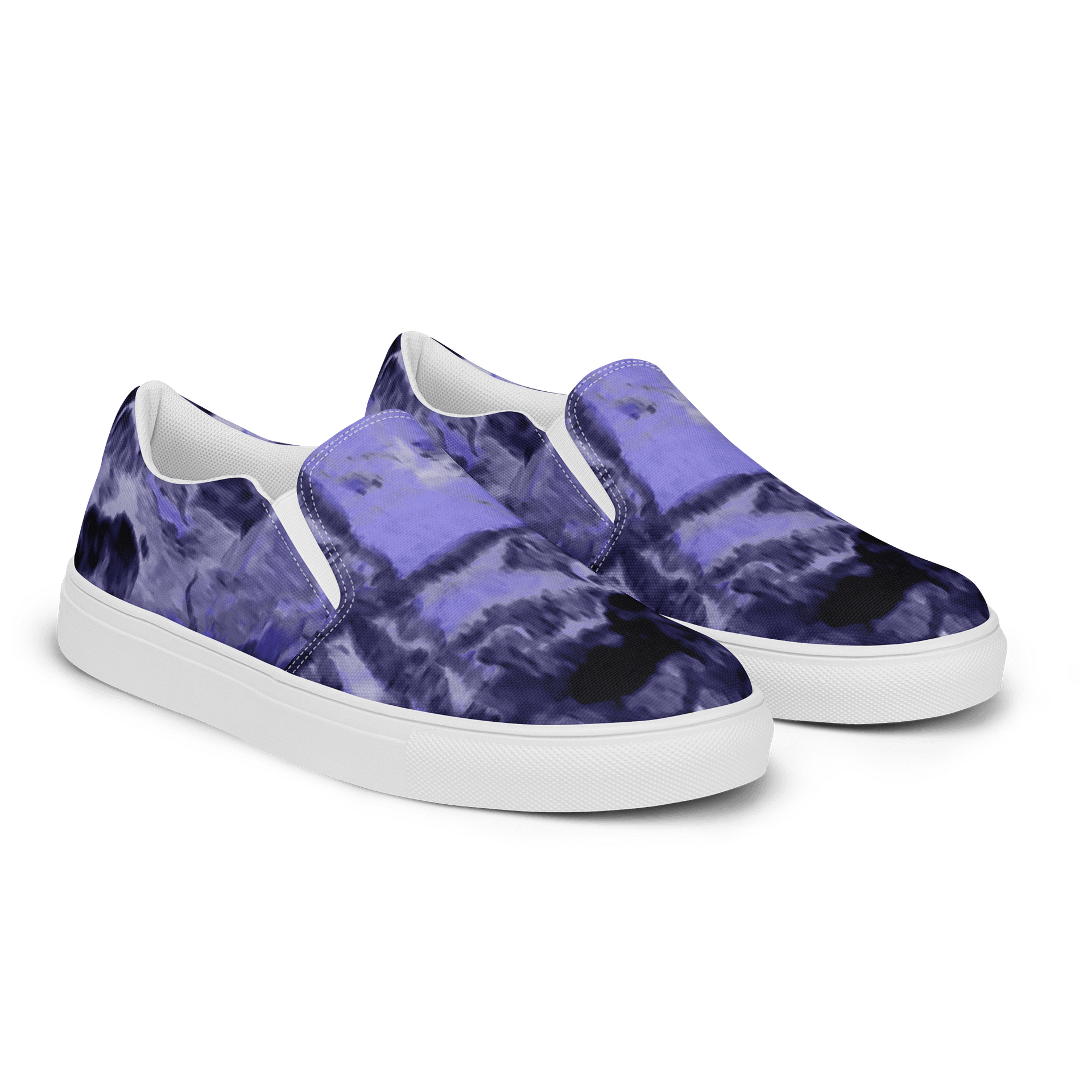 Purple Fluid Art Canvas Shoes product image (2)