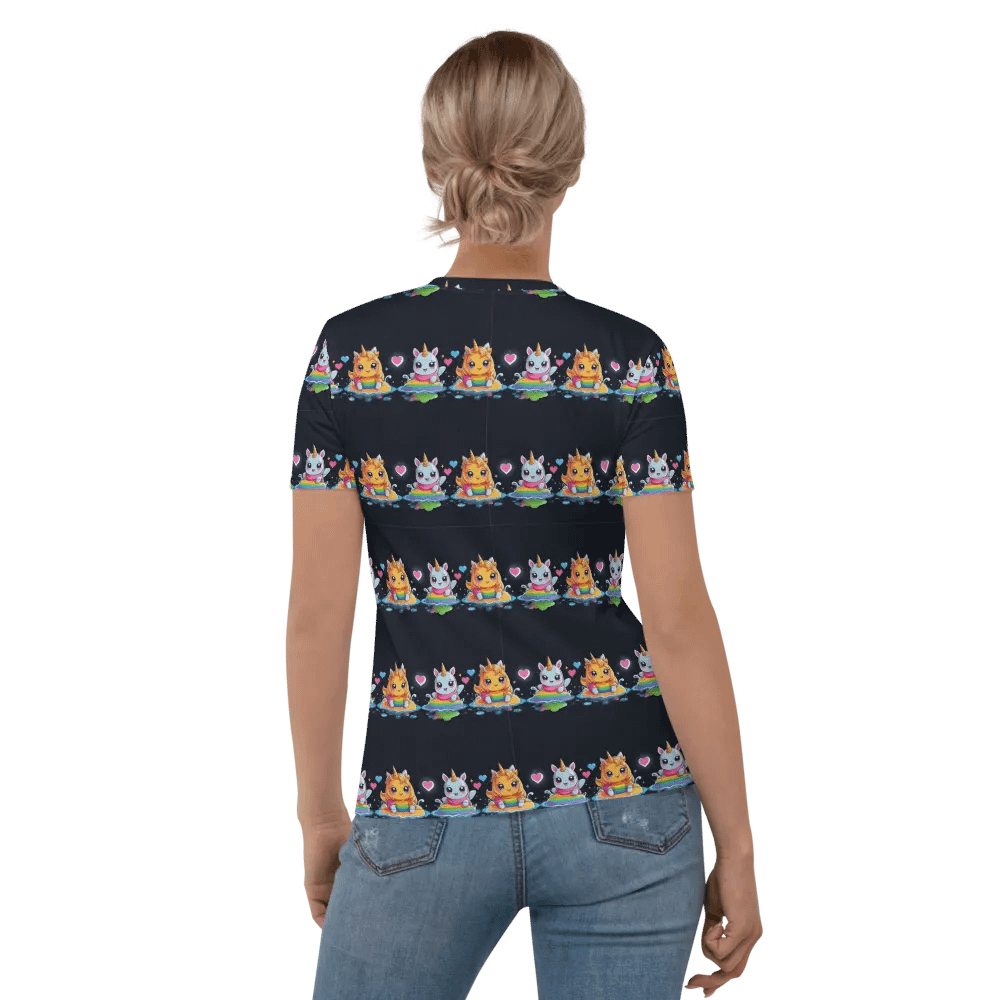 Kawaii Unicorn All Over Print T-shirt product image (6)