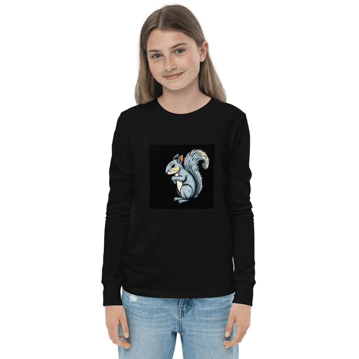 Pooky's Playful Squirrel Long Sleeve Tee product image (1)