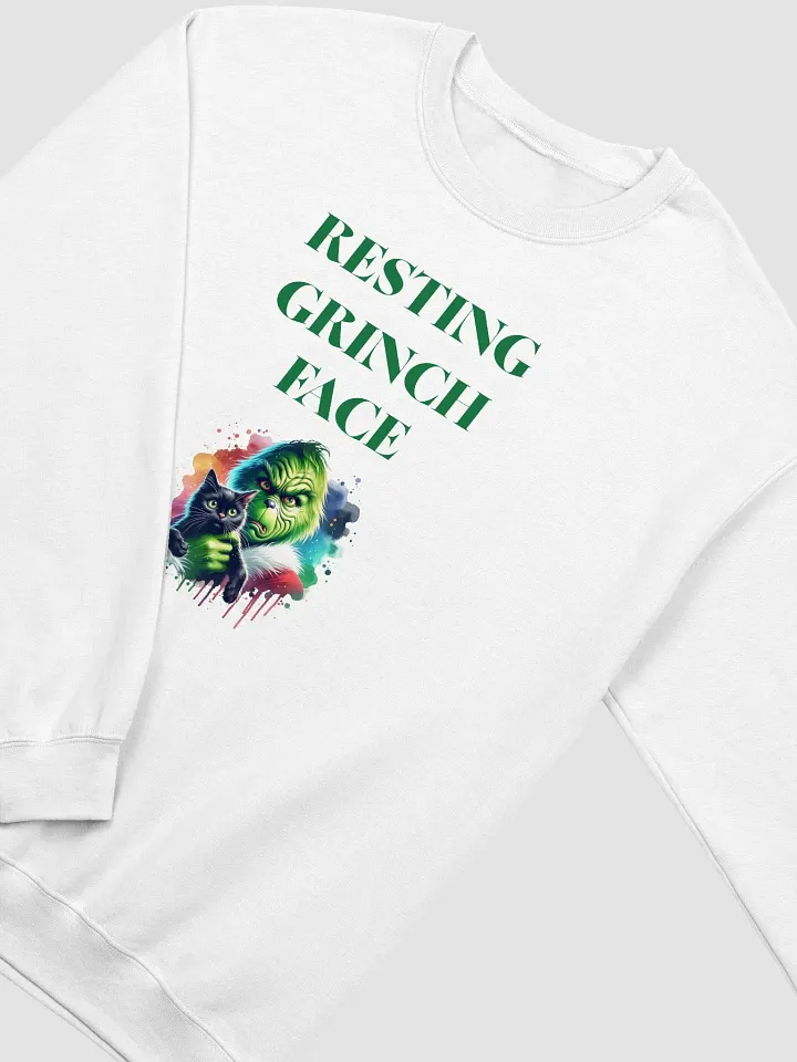 Resting Grinch Face Crewneck Sweatshirt product image (22)