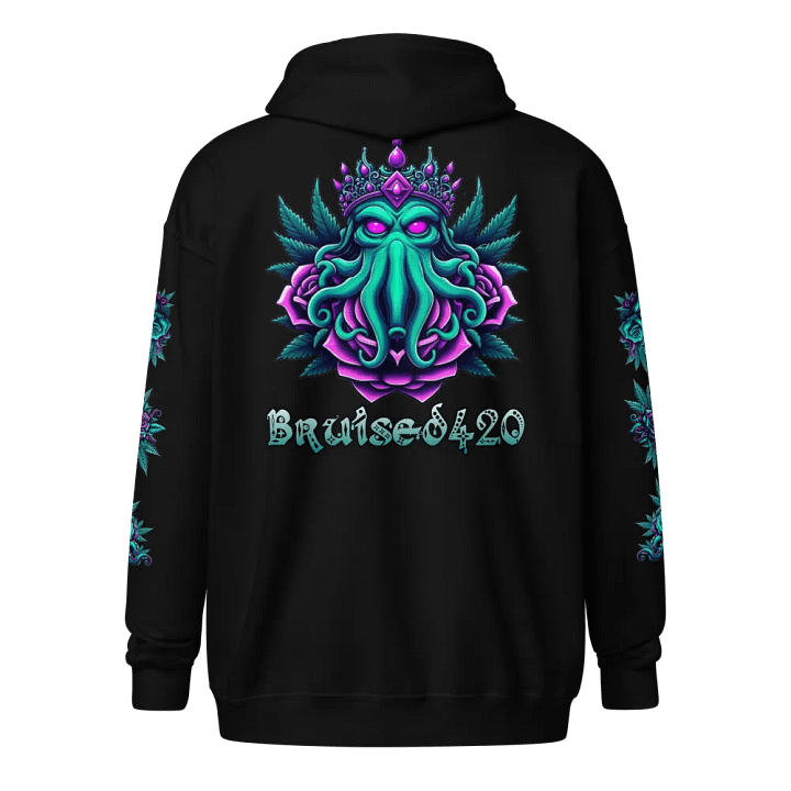 Cthulhu Royalty Hoodie V.1 Zip-Up (Lots of Colors!) (Up to 5xl!) product image (1)