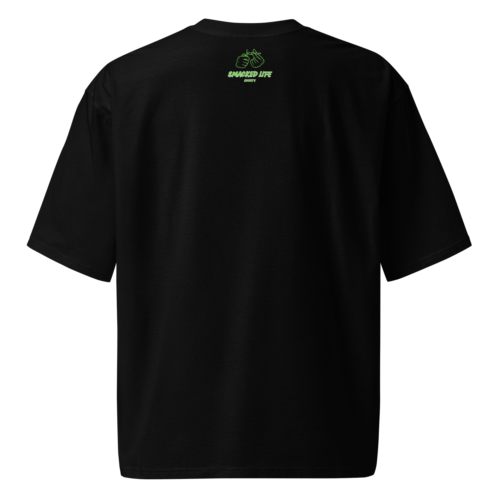 "Smacked in Space" Glow Green Alien Tee – Smacked Life Society (Unisex Oversized) product image (7)