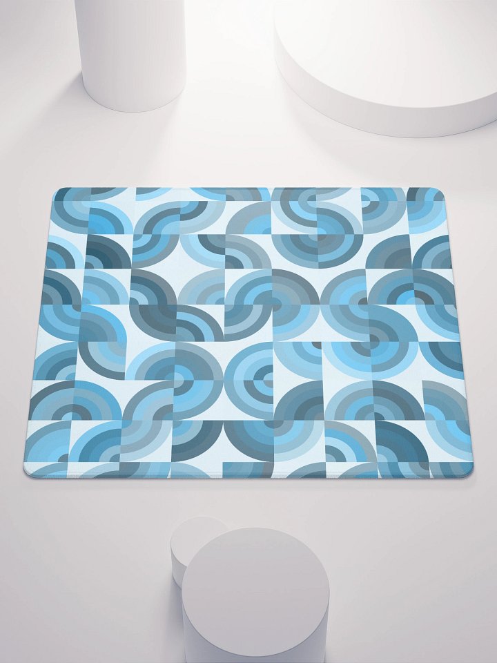Ethereal Blue Circle Gaming Mouse Pad product image (2)