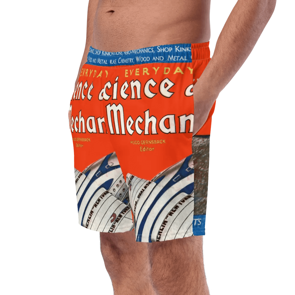 Retro Aero-Mechanics Swim Trunks product image (8)
