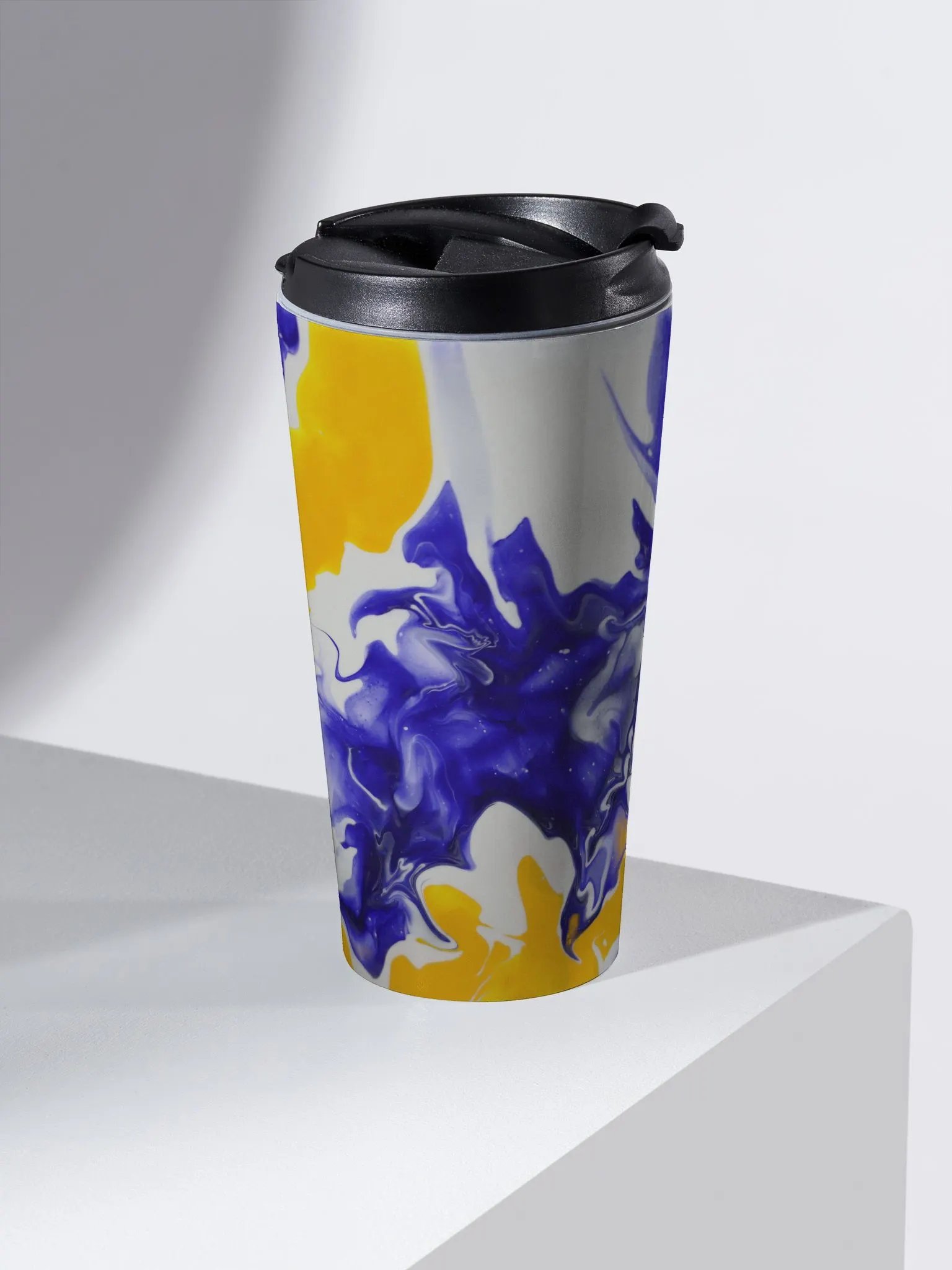 Acrylic Pour Printed Travel Mug - #20BY Design product image (2)