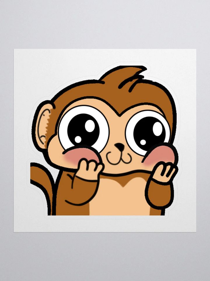 Cute Monkey Sticker! product image (1)