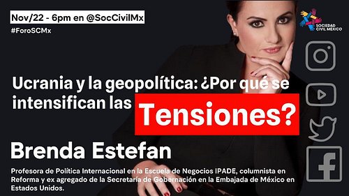 Es HOY, imperdible space con @brendainternacionalista.

Ucrania y la geopolítica: ¿Por qué se intensifican las
Tensiones?
~Br...
