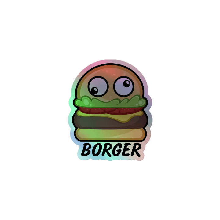 Holographic Borger Sticker product image (1)