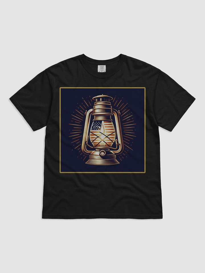 Patriot's Radiant Lantern 1776 July 4th Tee product image (6)